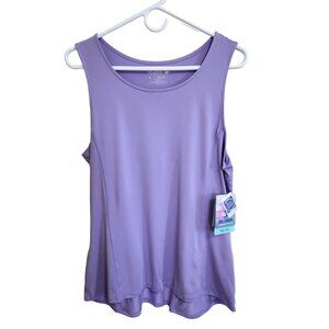 Reel Legends Lilac Purple Workout Tank with Back Pockets Size L